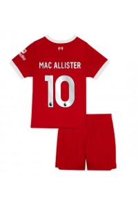 Liverpool Alexis Mac Allister #10 Jalkapallovaatteet Lasten Kotipeliasu 2023-24 Lyhythihainen (+ Lyhyet housut)